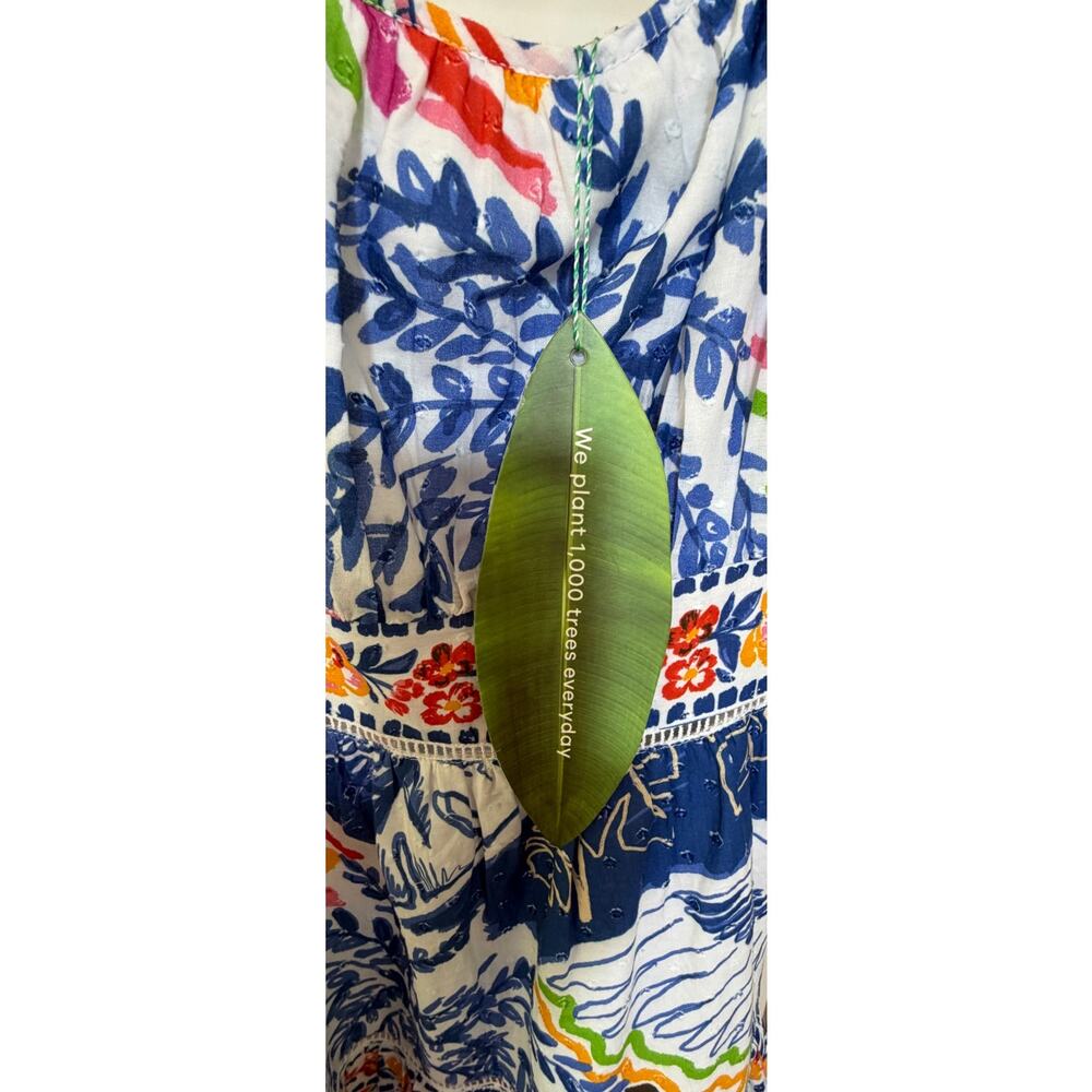 Farm Rio NEW Wild Brazil Mini Dress With Beaded Tassels, Medium - Picture 5 of 10